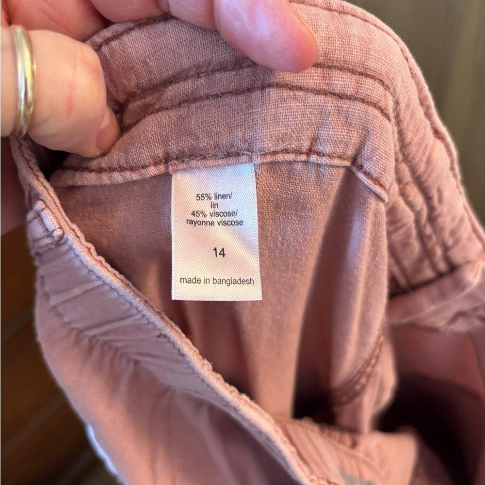 Maurices Wide Leg Linen Drawstring Cargo Pants - Picture 10 of 10